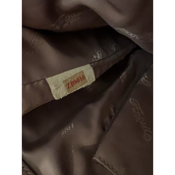 Fossil Brown Leather Vintage Sedona Numbered ZB9010 Shoulder Tote Bag 15x12x3 - Picture 14 of 14